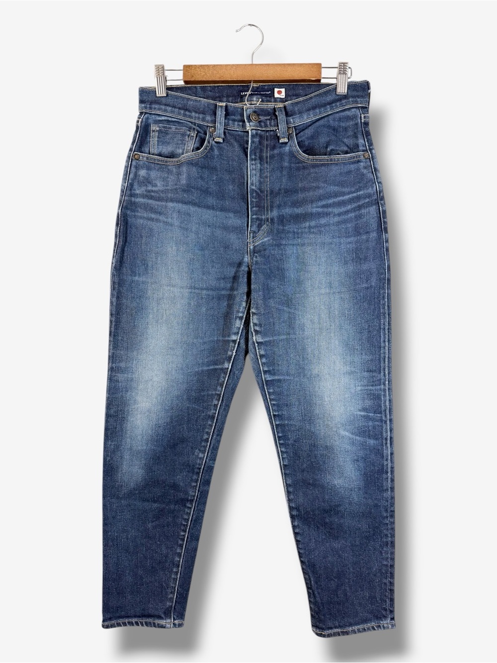 Levi’s Made & Crafted Japan Selvedge Boyfriend High Rise Jeans W29 L27 Dark Wash